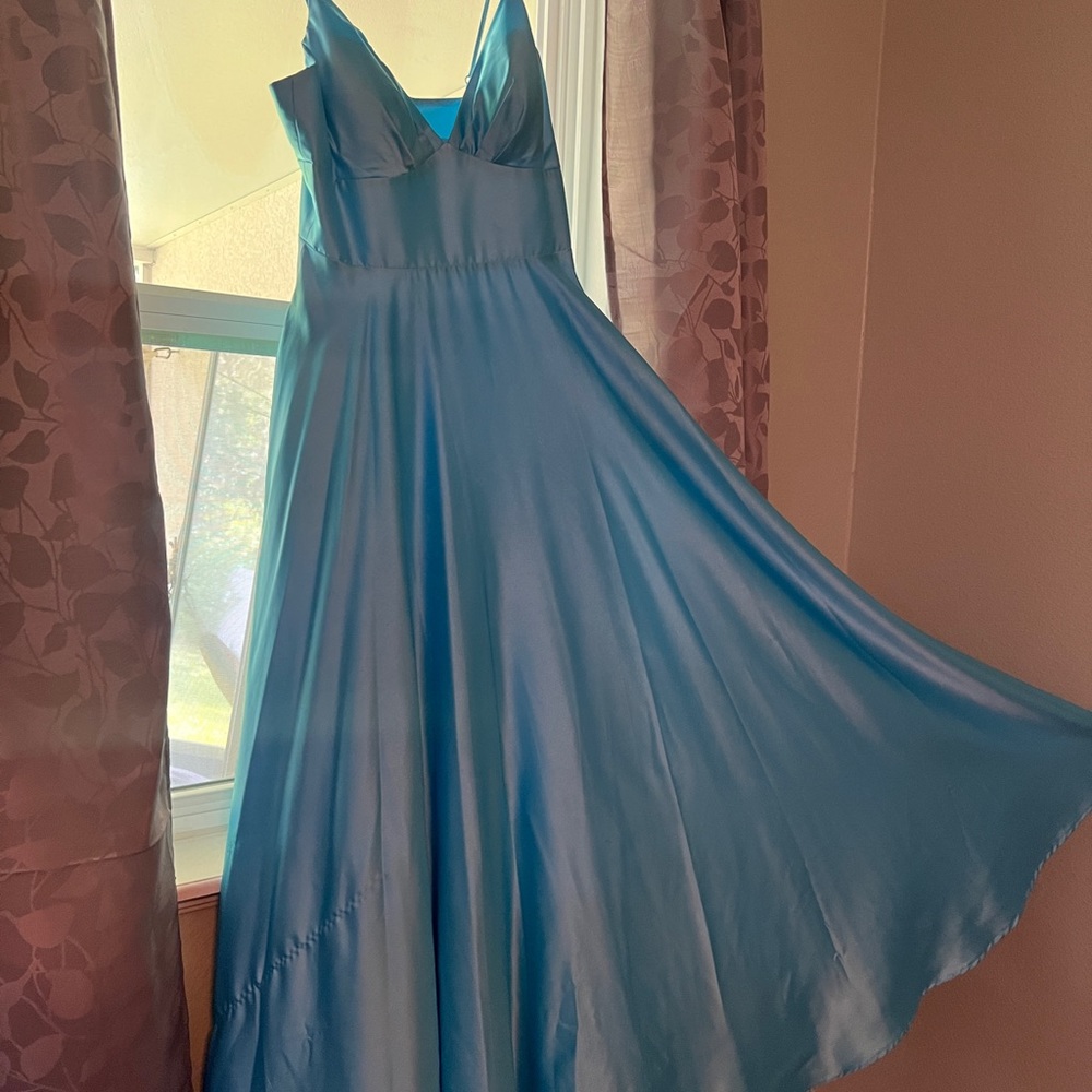 Blue Prom Dress - Picture 3 of 5